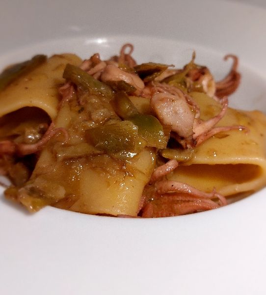 Paccheri Calamaretti E Carciofi Al Ta Cucina Samantha Saporiacolori