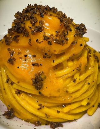 Spaghetti Cremosi Zucca E Tartufo Al Ta Cucina Chiara Healthytales