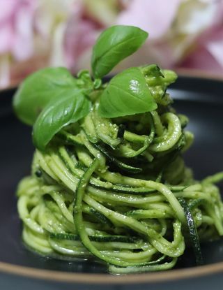 Spaghetti Di Zucchine Al Pesto Al Ta Cucina Lia E Chia