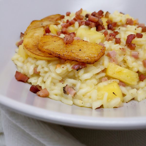 Risotto Alla Birra Con Speck E Mele Al Ta Cucina Fioccodisale