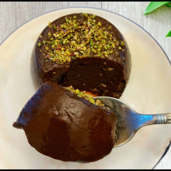 Budino Di Cachi Al Cioccolato Con Granella Di Pistacchi Al Ta Cucina