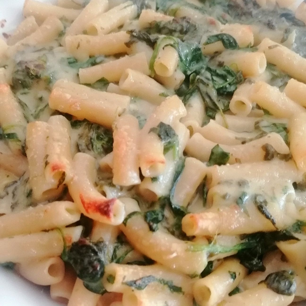 Ziti al forno con spinaci e besciamella