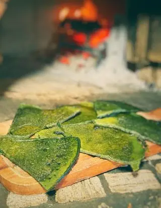 Ricetta Farinata bianca alla spirulina di viaggiandomangiando