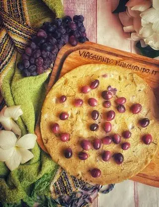 Ricetta Focaccia di quinoa all’uva di viaggiandomangiando