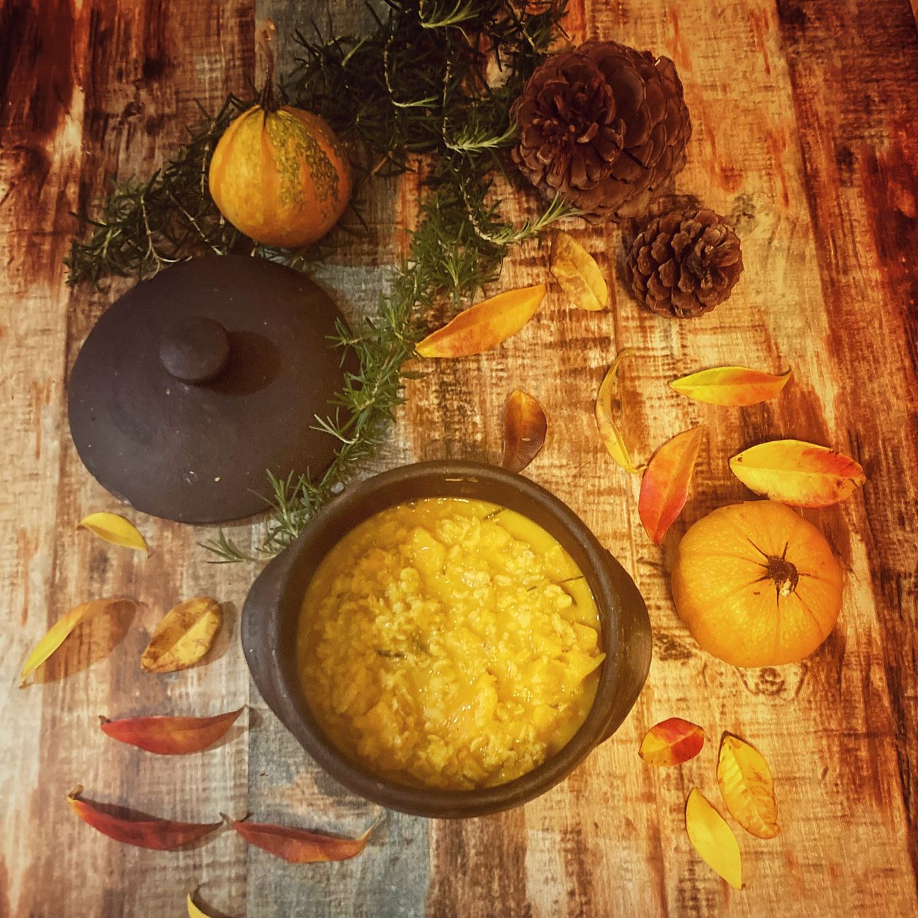 Porridge zucca e zafferano