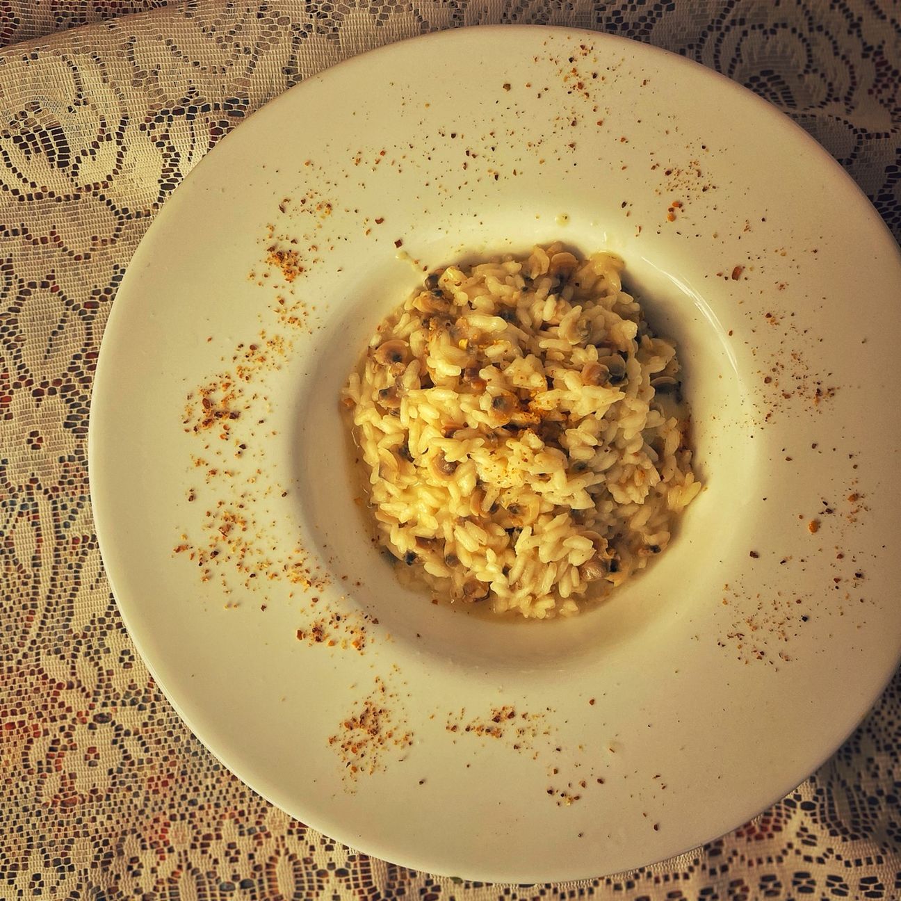 Risotto vongole e bufala