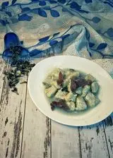 Ricetta Gnocchi blu con crema di pecorino