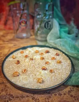 Ricetta Risotto alla birra con stracchino e nocciole di viaggiandomangiando