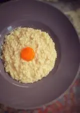 Ricetta Risotto al formaggio con tuorlo marinato