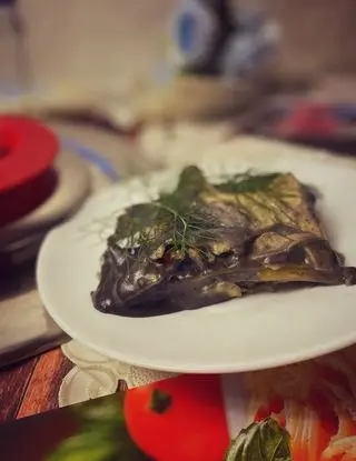 Ricetta Lasagna al nero di seppia con salmone di viaggiandomangiando