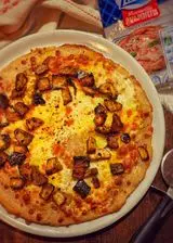 Ricetta Pizza formaggio e platano, con biga