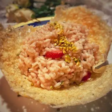 Ricetta Risotto fragole e gorgonzola di viaggiandomangiando