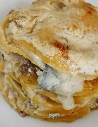 Ricetta Lasagna di zucca con porri salsiccia e Zola di flastefyfood