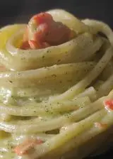 Ricetta Spaghetto quadrato con crema di zucchine e salmone affumicato