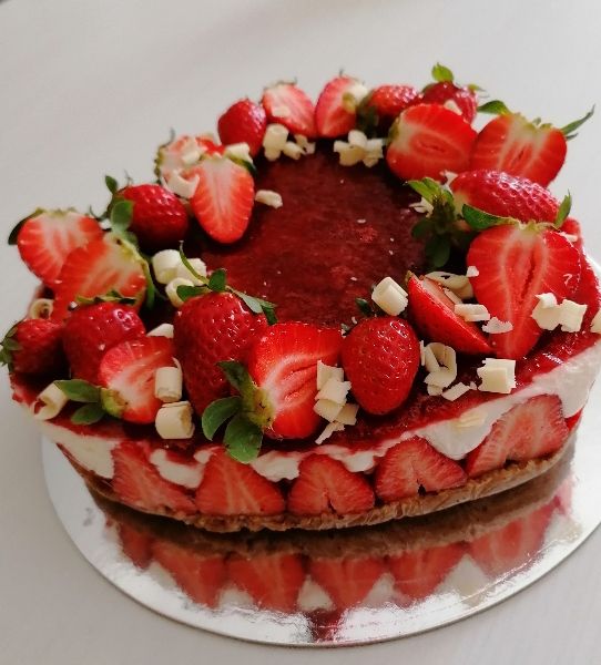 Cheesecake ricotta e fragole Al.Ta Cucina iacobellislucia84