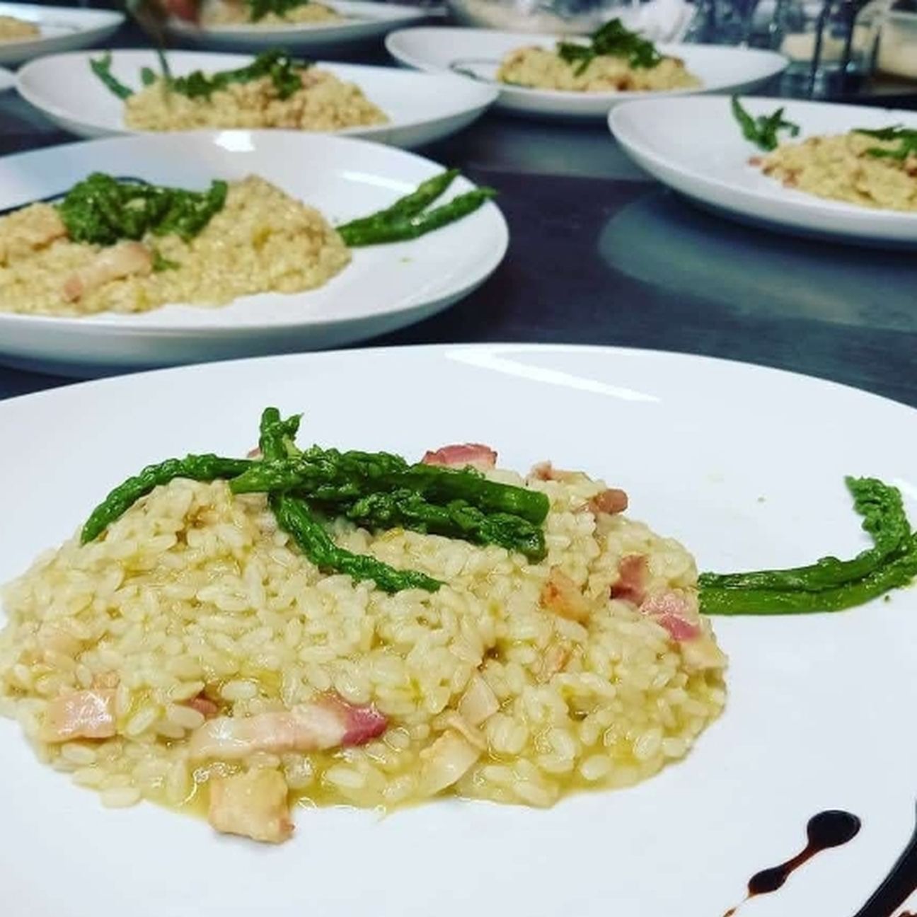 Risotto speck e asparagi