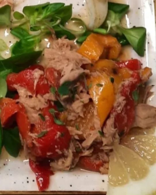 Peperoni e tonno ad insalata