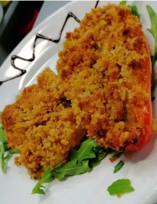 Ricetta Peperoni gratinati con carne e pane profumato di Mariomazzei