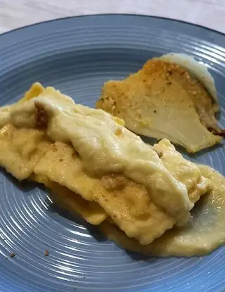 Ricetta Raviolo di cernia con vellutata di finoscchi. di Mariomazzei