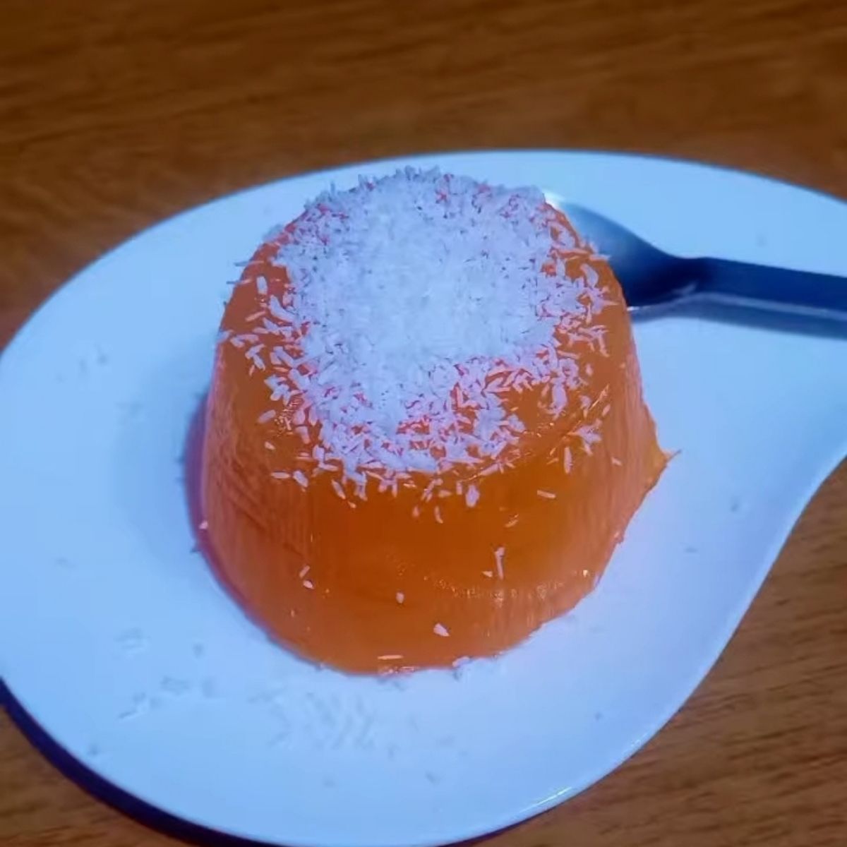 Budino all' arancia e cocco