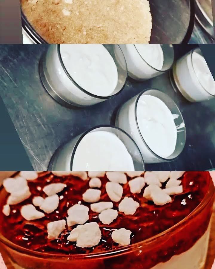 Monoporzione cheesecake ai frutti di bosco
