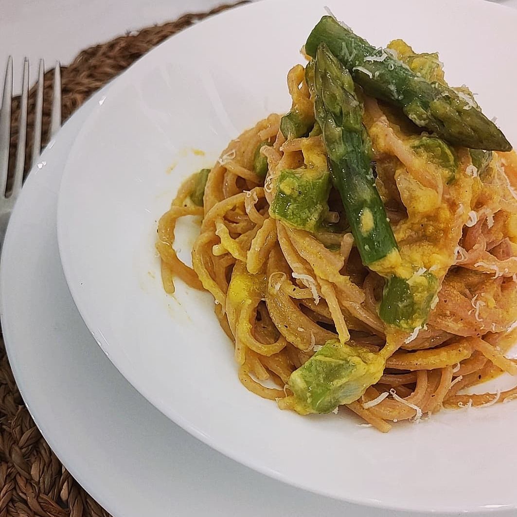 Carbonara di asparagi