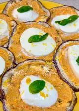 Ricetta Pizzette di melanzane al pesto