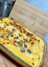 Ricetta Lasagne ai funghi con besciamella alla zucca