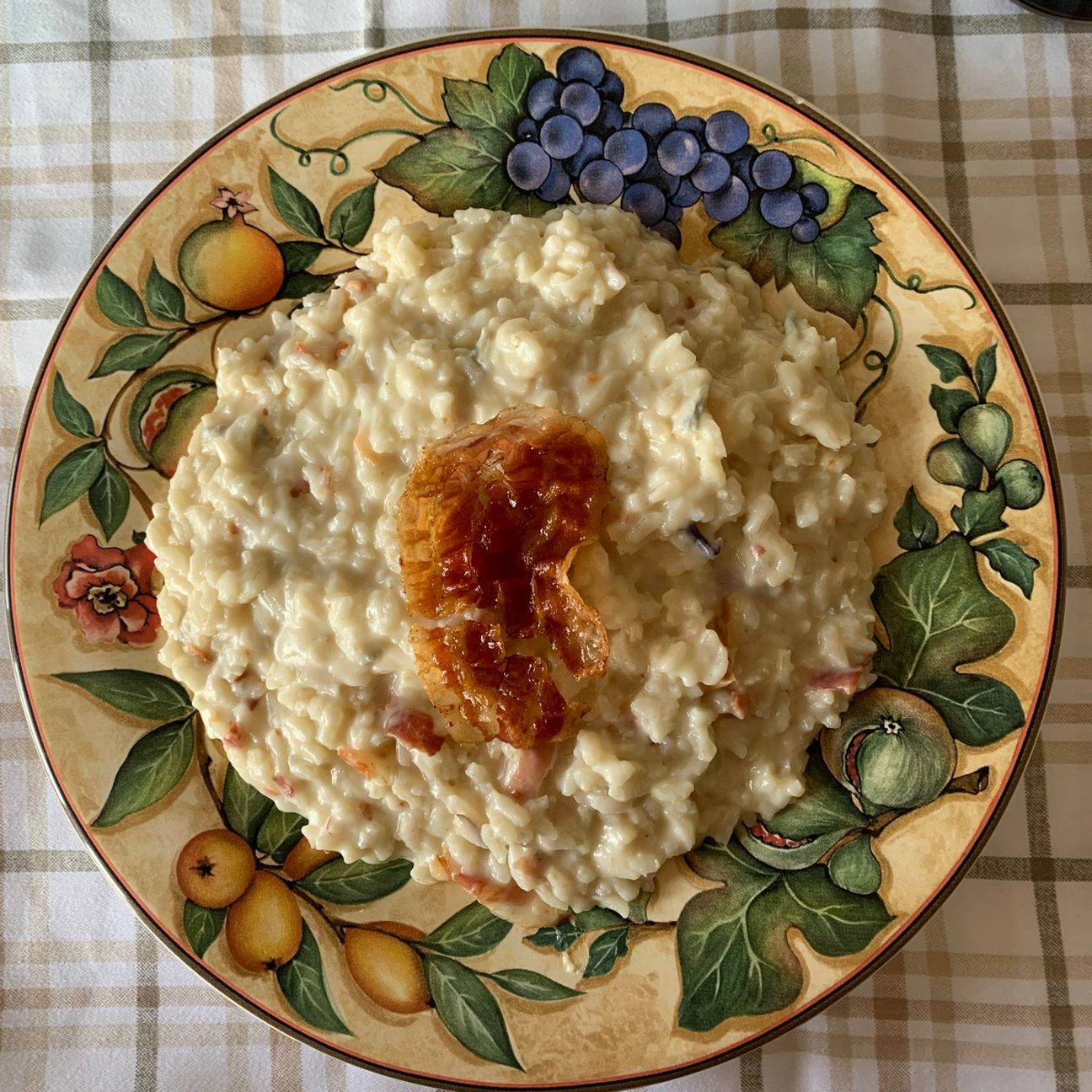 Risotto gorgonzola e pancetta