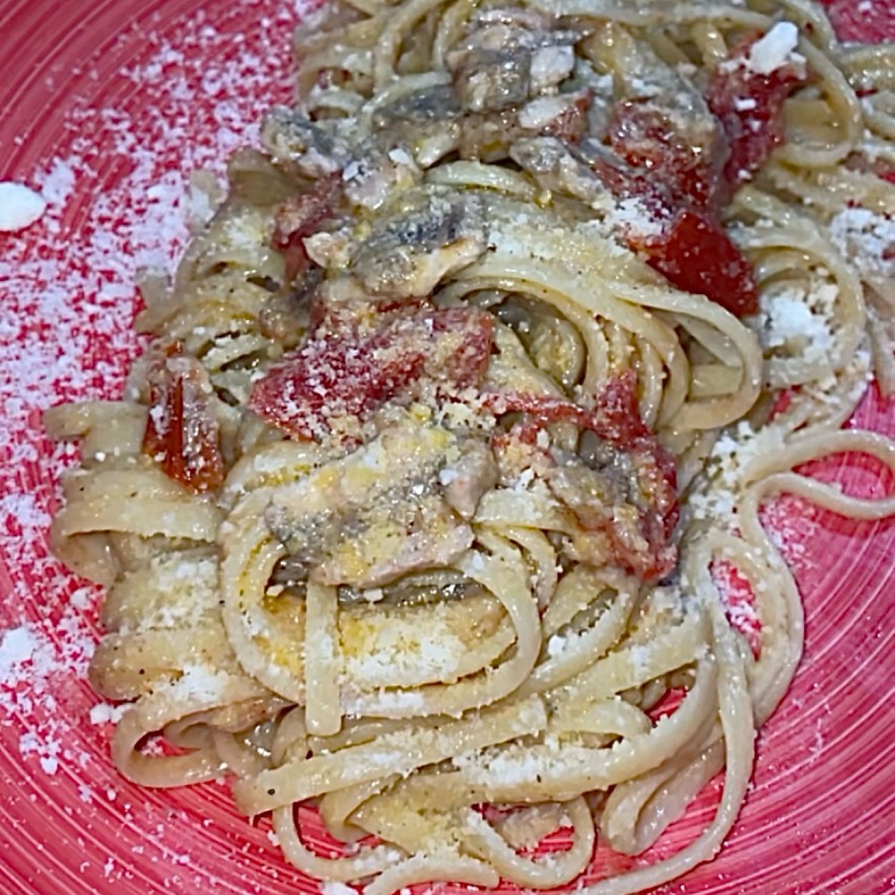 Linguine Alici e Pecorino