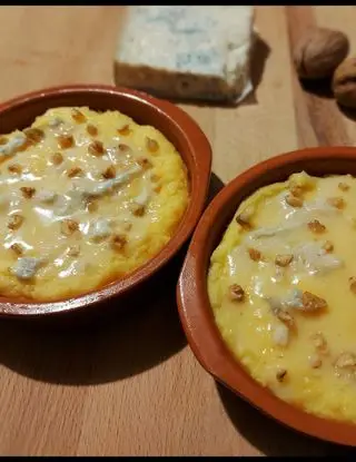 Ricetta Polenta in terrina con gorgonzola e noci di Cheatday_is_okay