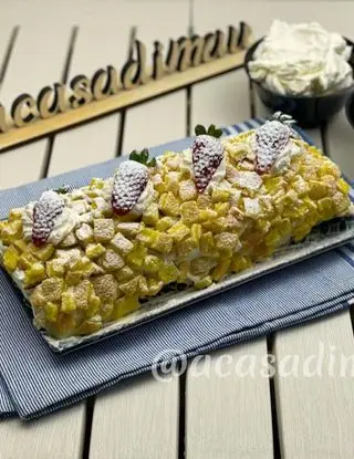 Ricetta Rotolo Mimosa alle fragole di acasadimau