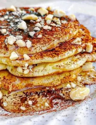 Ricetta 🥞🍯PANCAKES MIELE, CACAO E MANDORLE🍯🥞 di laricettachescotta