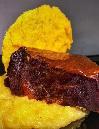 Ricetta Stracotto di manzo con polenta in doppia consistenza di checco30