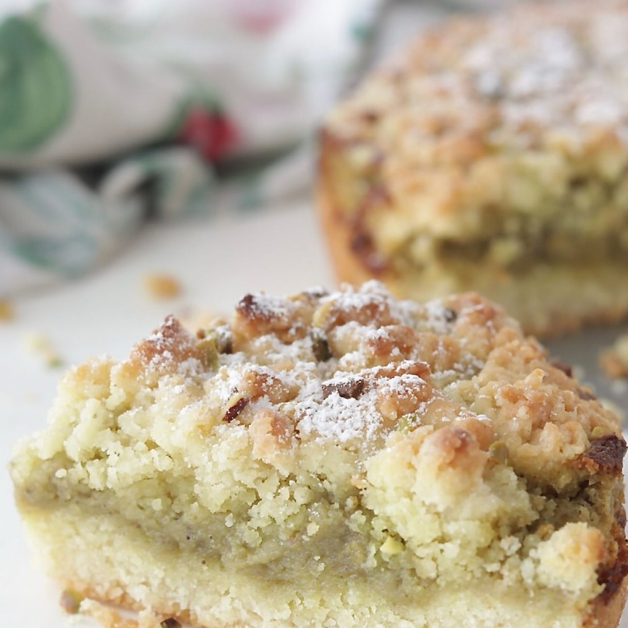 Sbriciolata ricotta e pistacchio