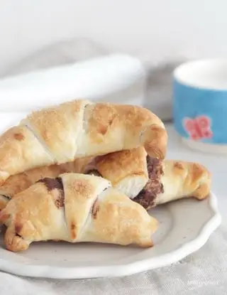 Ricetta Cornetti di sfoglia nutella e cioccolato di millegrammi