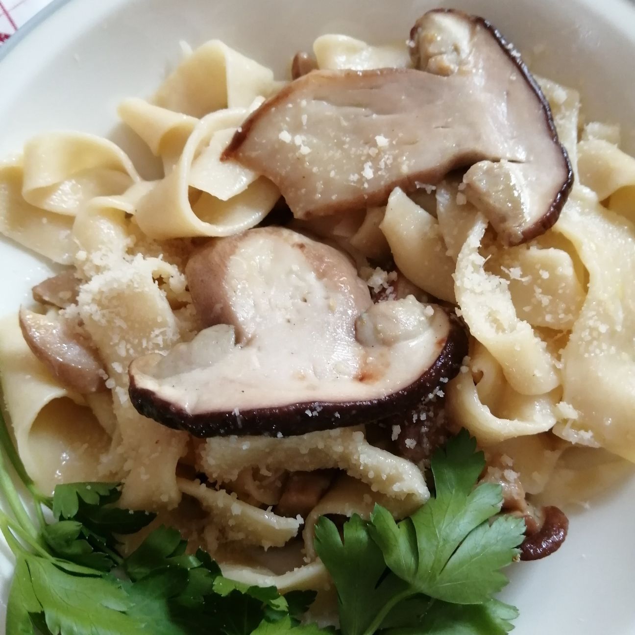 Tagliatelle e funghi