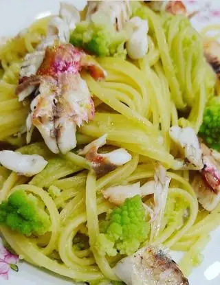 Ricetta SPAGHETTI CON BROCCOLO ROMANO E TRIGLIE DI SCOGLIO di Paola_dielle