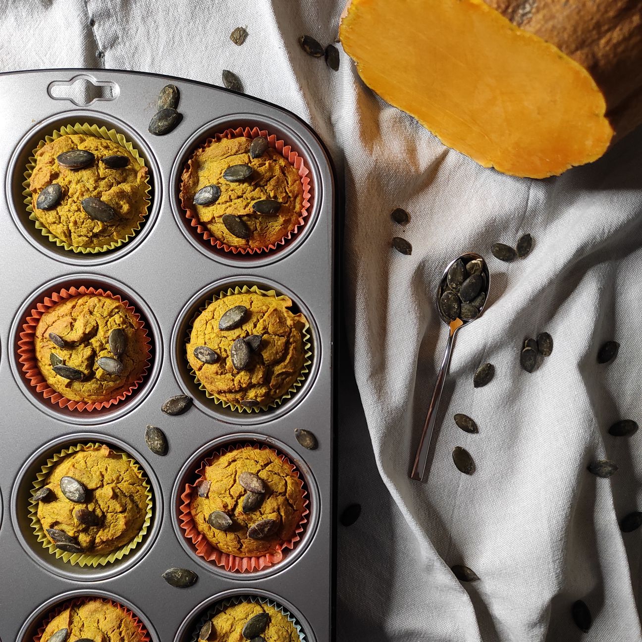 Muffin salati alla zucca