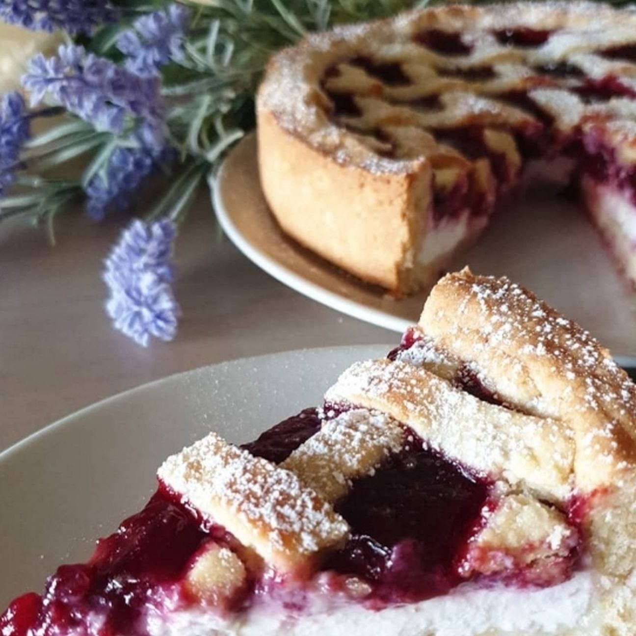 Crostata ricotta e marmellata
