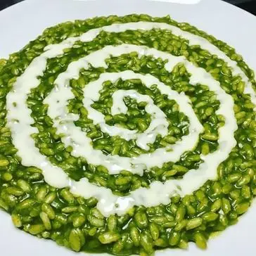 Ricetta Risotto carnaroli agli spinaci e fonduta di parmigiano di lucasfoodandkitchen