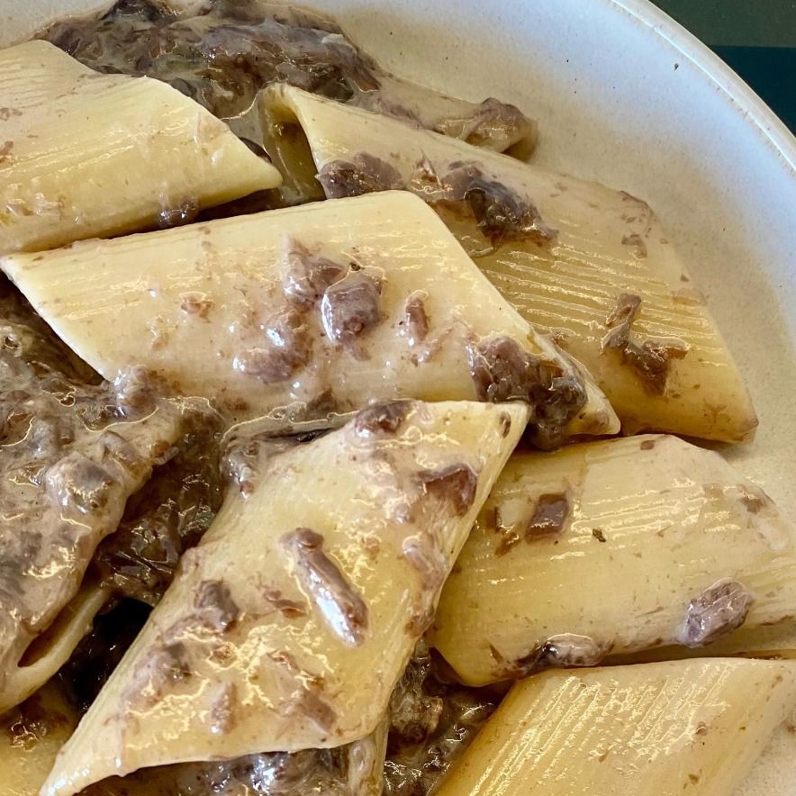 Pennoni al radicchio rosso e gorgonzola