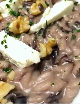 Ricetta Risotto al radicchio, noci e formaggio fresco di capra di lucasfoodandkitchen