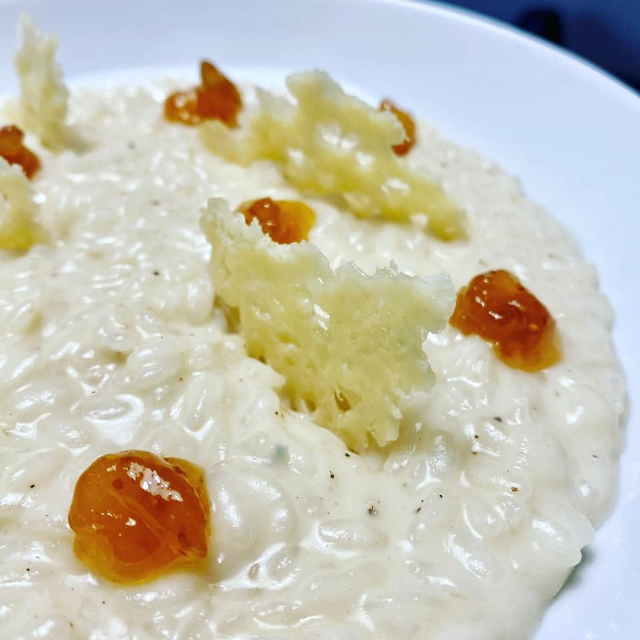 Risotto ai formaggi e marmellata di fichi