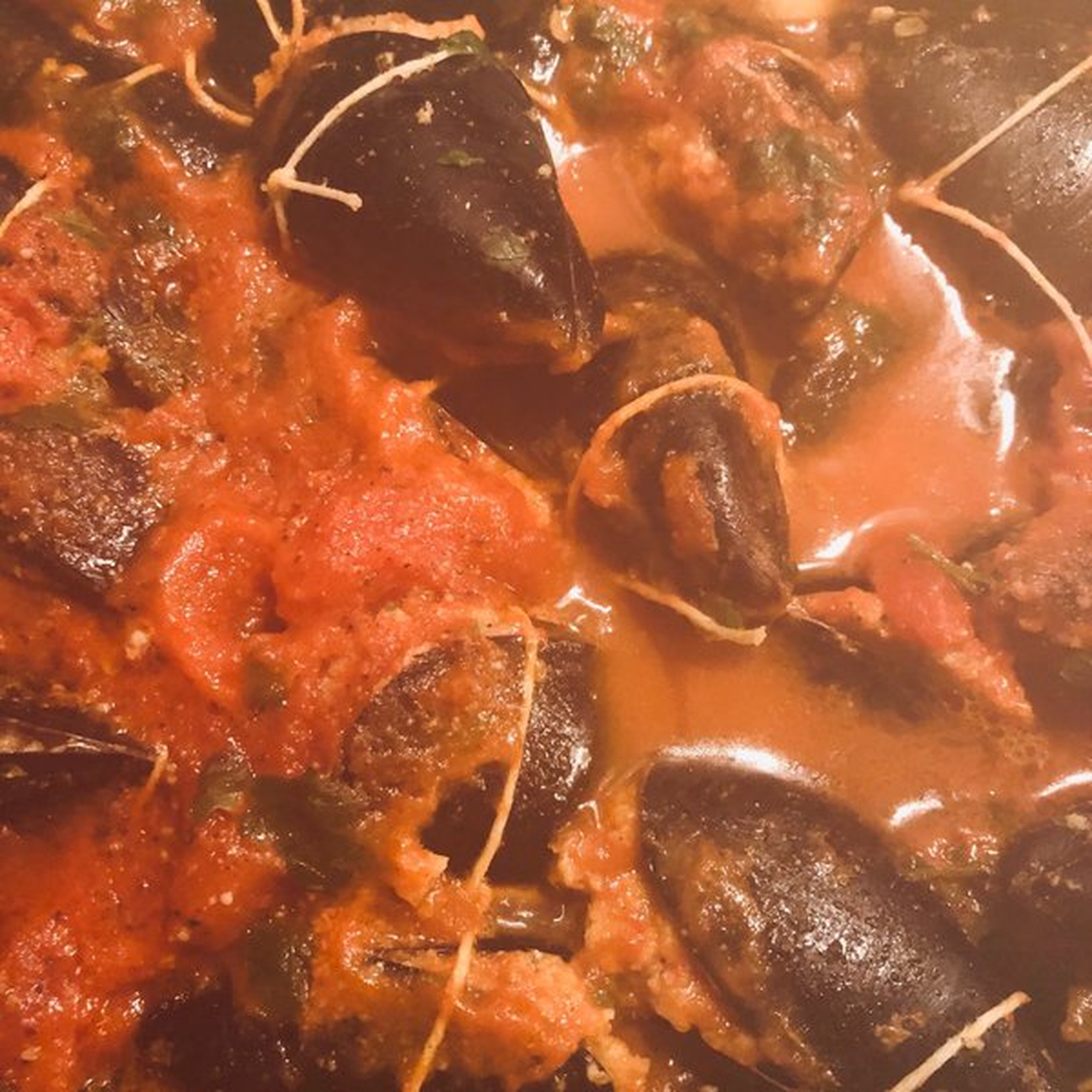 Cozze ripiene al sugo