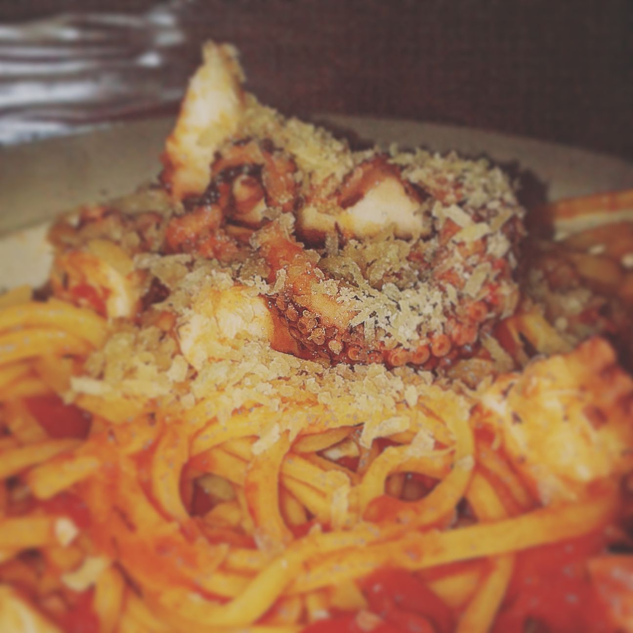 Polpo e spaghetti, unione perfetta
