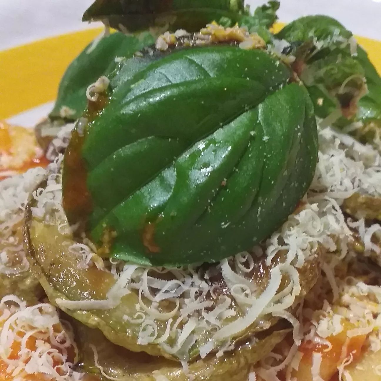 Tagliatelle ci u duci, milinciane e ricotta salata