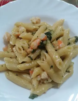 Ricetta Penne zucchetti e gamberi di Elena89