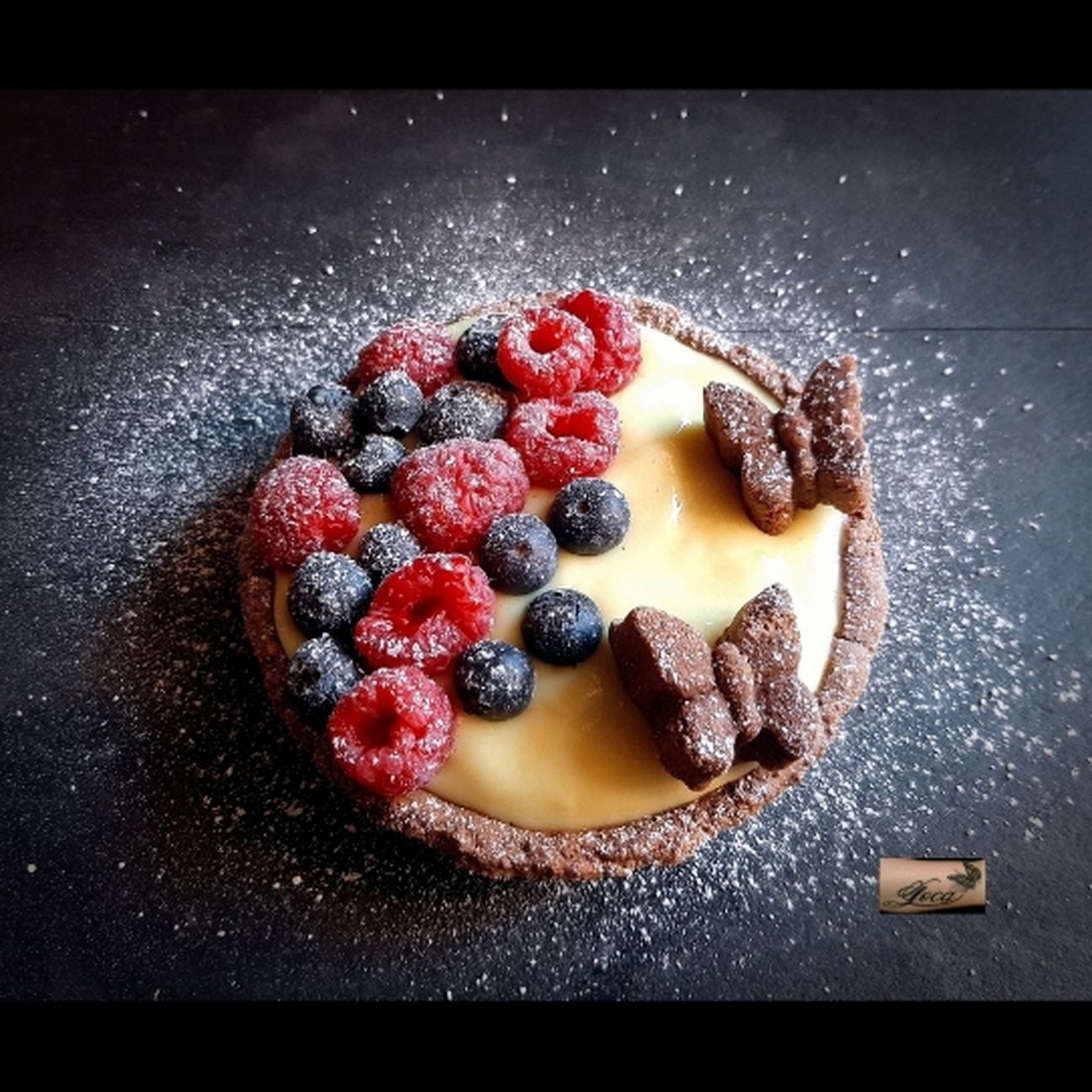 Crostata al Cacao, Vaniglia e Frutti di Bosco