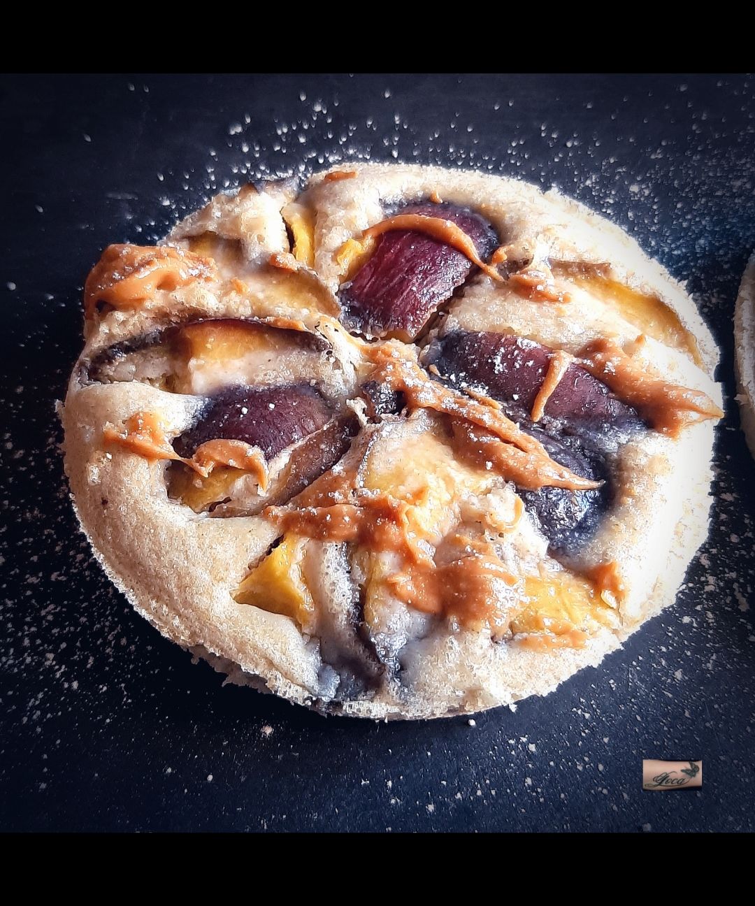 Mini Torte alla Pesca e Caramello
